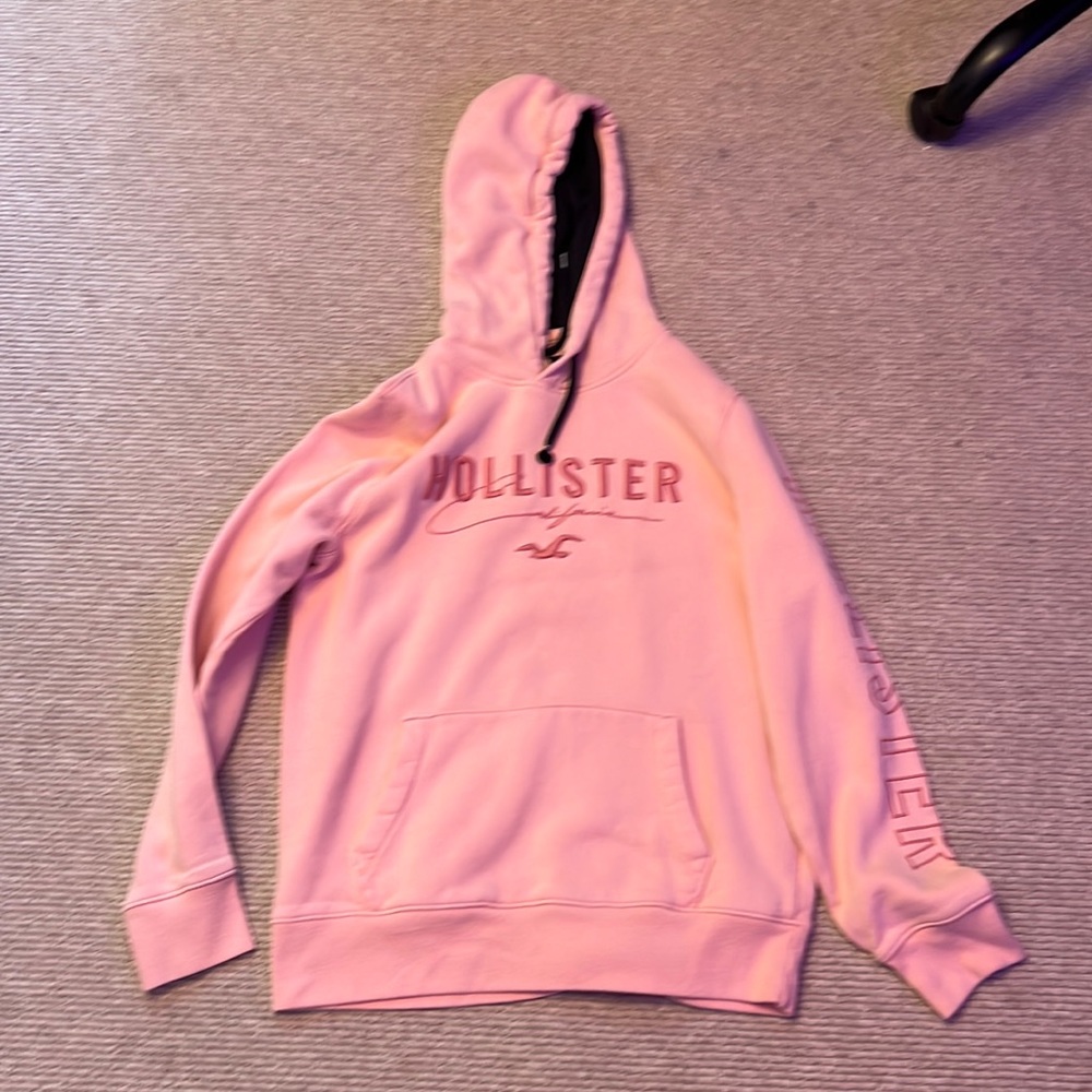 Pink hollister hoodie